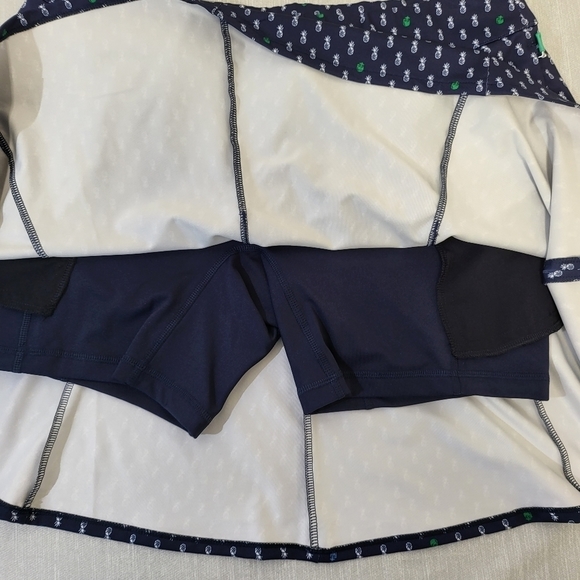 Rlx Ralph Lauren Skort‎ Womens S Pineapple Print Activewear A-Line Skater Flare - Picture 9 of 12